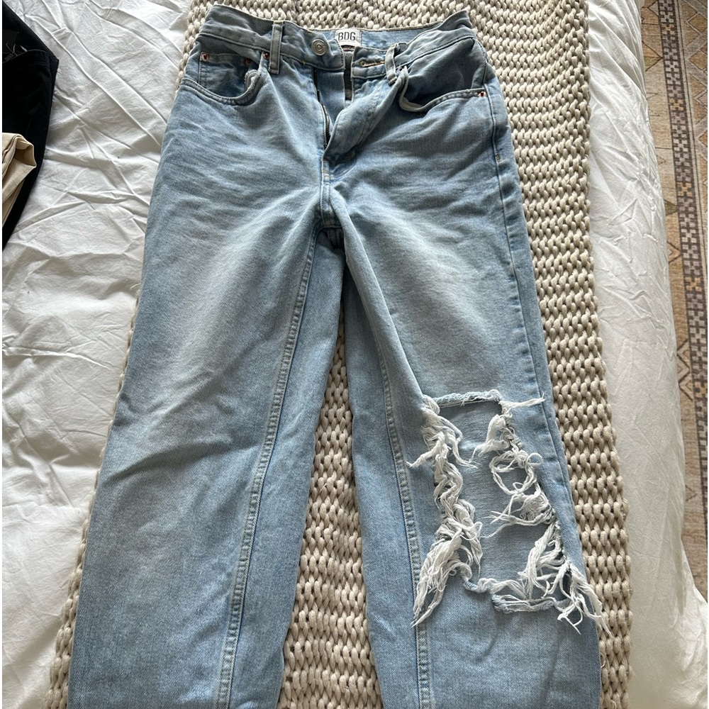 BDG (Urbana Outfitters) distressed straight leg jean